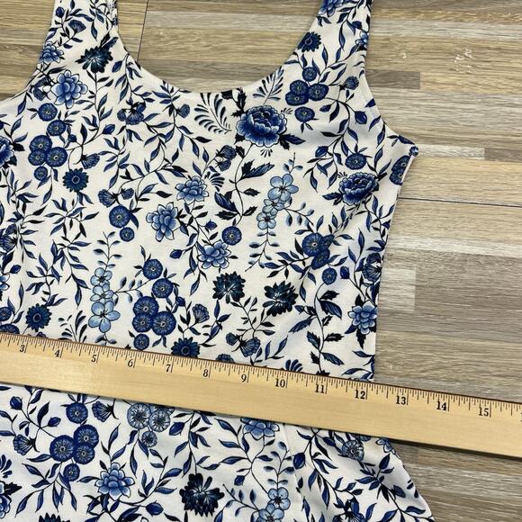 H&M Divided Blue White Floral Sundress Size 4 - JN304 - Picture 4 of 5